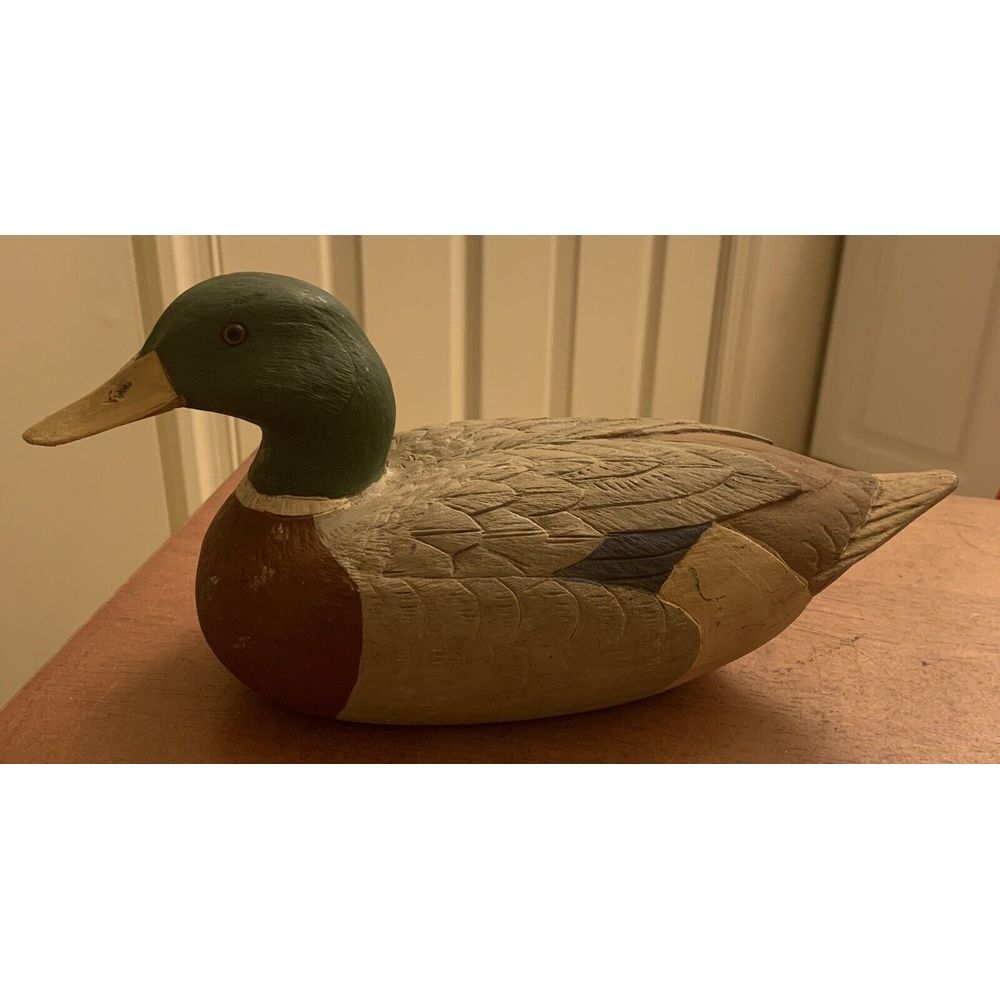 C‎ Williams Signed Resin Drake Mallard Duck Decoy.